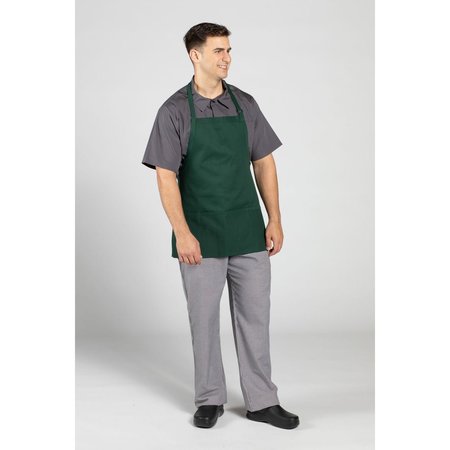 UNCOMMON THREADS Adjustable 3-Pocket Bib Apron Hunter 3011-0500